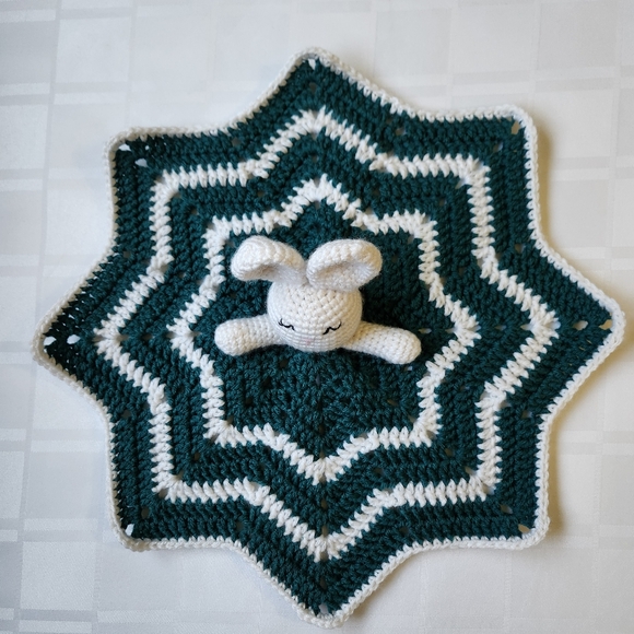 Hand Crocheted Bunny Lovey - Picture 4 of 5